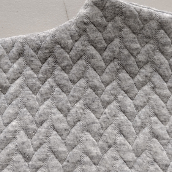 NWT Talbots Petite Metallic Pullover Long Sleeve Boat Neck Quilted Sweater Sz Mp - Picture 11 of 15